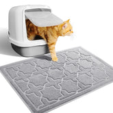 Yimobra Alfombra para arena de gato con ranuras profundas que atrapan la arena.
