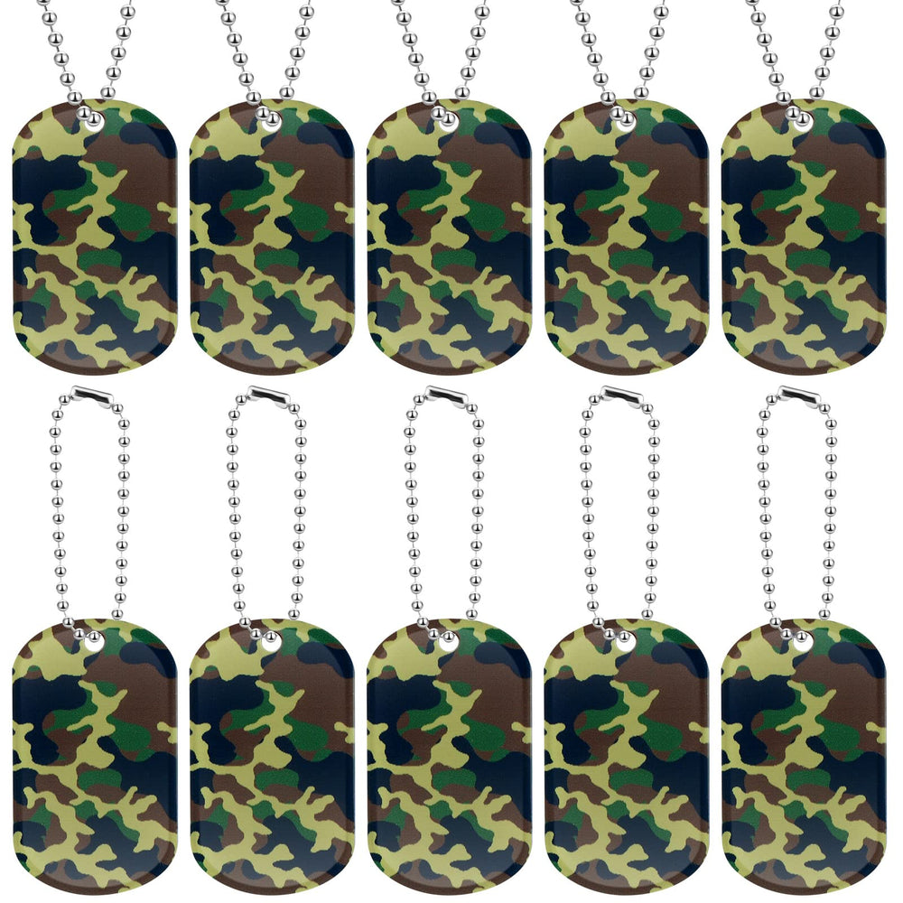 Etiquetas militares Yinkin en camuflaje acrílico para fiestas temáticas