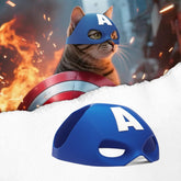 Yipintang máscara gato caballero azul para disfraces divertidos.