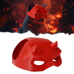 Yipintang máscara para gatos murciélago rojo, ligera y cómoda para juegos.