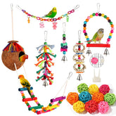 Juguetes YIXUND, columpio colorido para aves, favorece juego, balance y descanso.