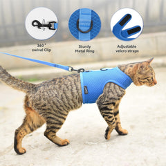 Arnés de malla transpirable para gato, marca YIZHI MIAOW