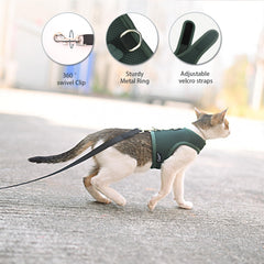 Arnés anti-escape YIZHI MIAOW para gato con cierre duradero
