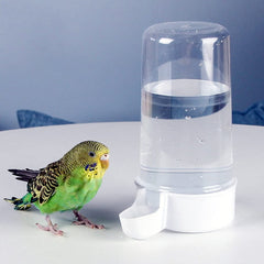 YJJKJ dispensador-agua-aves jaula, capacidad 400 ml, evita desbordes