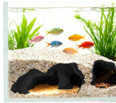 YJNBEST cueva acuario tunel 3D imprime brinda refugio seguro para peces.