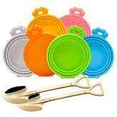 Yobbai tapas-latas-alimento-mascotas muestran tapas universales que conservan la comida fresca.