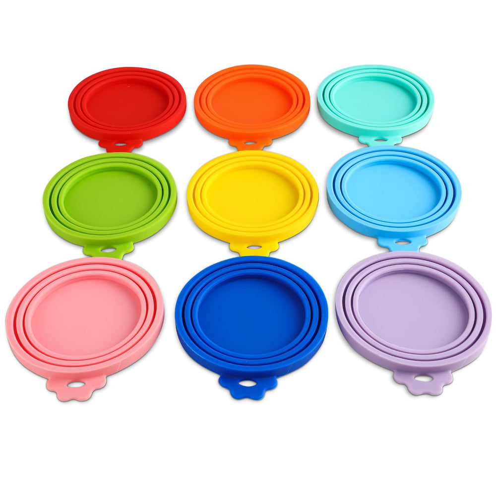 Tapa Yobbai universal para latas, ajuste para mascotas, mantiene la comida fresca.