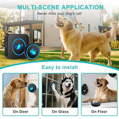 Yoiilifee timbre con 60 melodías para perros, personalización sonora.