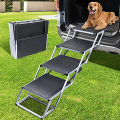YOOKESEN escalones-perro-grande-anchos: escalones amplios para mayor seguridad al subir.