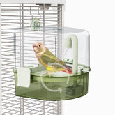 YOOSO WING baño automático para aves, tanque transparente para monitorear nivel de agua