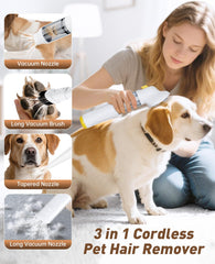Yopqwie aspiradora mascotas 650g, tamaño compacto para uso rápido.