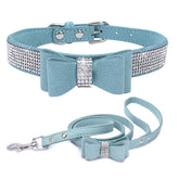 YOUALSO collar-lazo-azul-claro para paseo con estilo y comodidad.