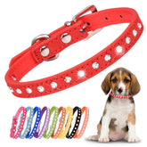 YOUALSO collar de perro con cristales rojos para brillo duradero