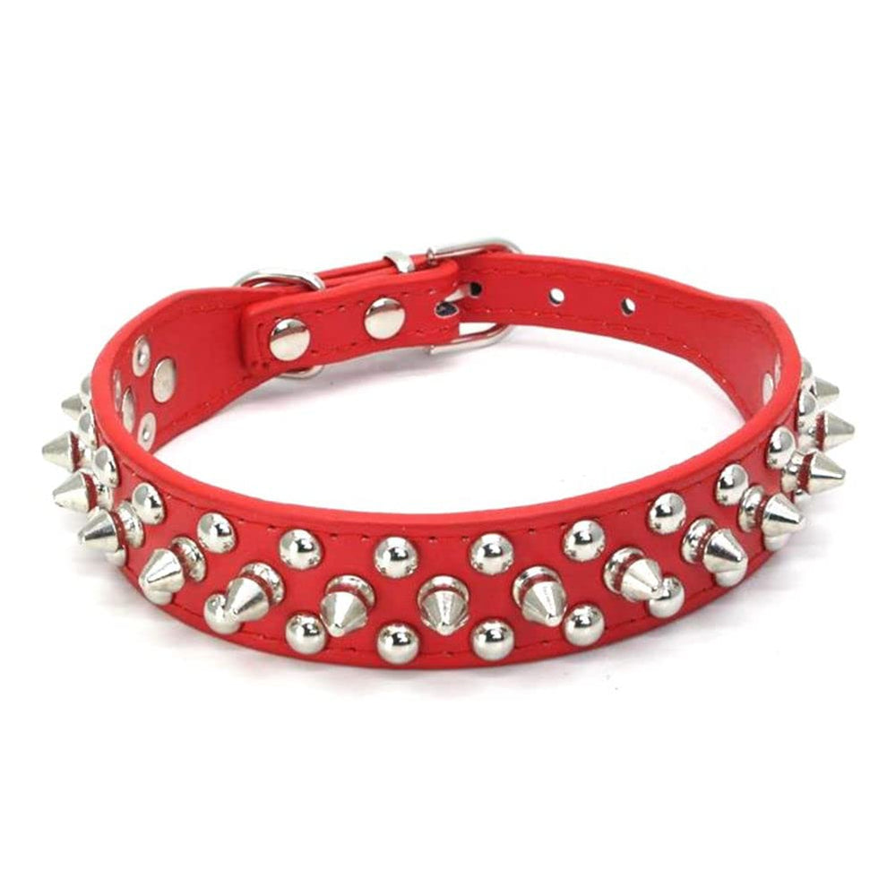 YOUALSO collar con puntas-setas rojo para perros, uso seguro durante juego