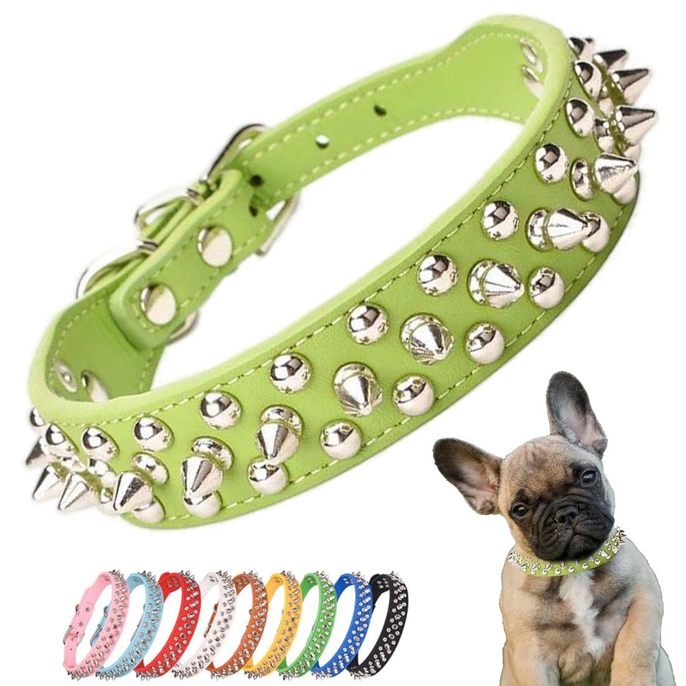 YOUALSO collar tachas perro ajustable para uso diario cómodo