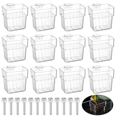 Youdaju maceta planta acuario transparente con gancho para fijar plantas decorativas