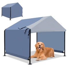 Frente de la YOUGYM XLarge, caseta exterior para perros grandes, resistente y estable.