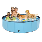 Piscina plegable YSJILIDE para perros grandes, ideal para juego al aire libre.