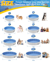 Piscina plegable para perros de YSJILIDE con PVC resistente, fácil de almacenar y transportar