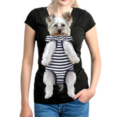 YUDODO Portador frontal para perro con ajuste de correas, ideal para paseos sin manos.