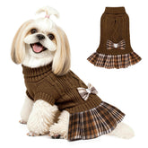 YUDODO sudadera para perro pequeño con cuello tortuga, cálida y cómoda.