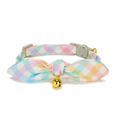 Collar para gato YUDOTE con lazo y campana azul, ideal para localizar al gato