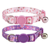 Collar de YUDOTE con cierre de ruptura, color violeta y rosa, para mayor seguridad y estilo.