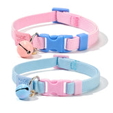 Collar elastico YUDOTE para gato en rosa, cómodo y seguro para uso diario.