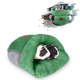 YUEPET cama cueva de pelo verde, refugio cálido para dormir.