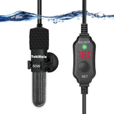 Calentador YukiHalu 50W para acuario mini, ideal para tanques pequeños