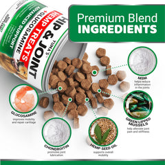 YUMA'S Glucosamina y condroitina para perros, ayuda a mantener la flexibilidad articular.