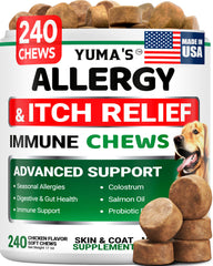 YUMA'S: bocadillos de alergia para perros, alivio potencial de picor y lamido