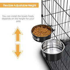Yummy Sam instalación fácil con soporte estable en jaulas y kennels.