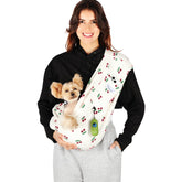 Yunpawpet Bandolera para perros, interior cómodo, ideal para paseos en casa.