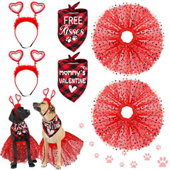 Diadema con corazón rojo de Yunsailing para posar y lucir adorable.