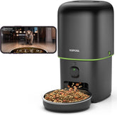 Yuposl alimentador gatos camara: vigila a tu mascota durante la comida con claridad.