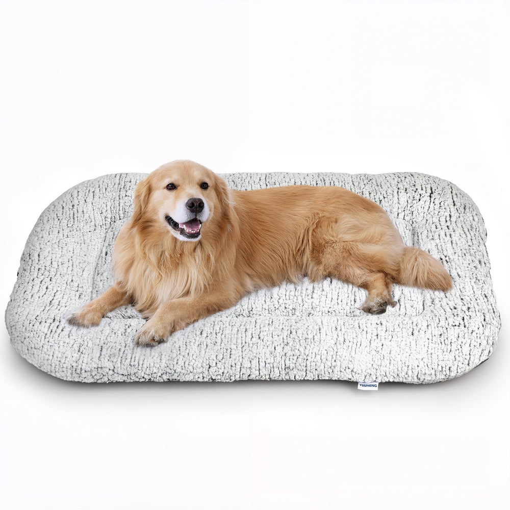 Cama YUUHENG para perro extragrande en crema con base antideslizante