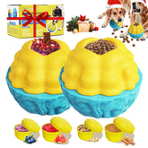 YZHDUXIU Juguete rompecabezas para perro dos-pack, azul y amarillo, estimula la exploración y el juego.