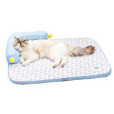 Cama de gatos Zabplox refrigerante con cojin, para mantener al felino fresco y cómodo.