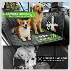 Protección impermeable para perros en el coche, resistencia a pelo y suciedad.
