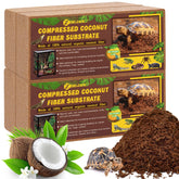 ZeeDix sustrato de fibra de coco para terrario con cuatro bloques listos para usar