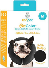 Collar inflable ZenPet ofrece visión clara y ajuste seguro para una recuperación sin estrés.