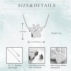 zeqingjw pendente-urna pata-detras, grabable para personalizar.