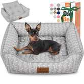 Cama rectangular Zerbuger gris mediano para siestas suaves