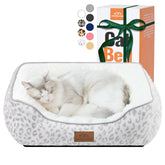Cama Zerbuger rectangular Leopardo Blanco para descanso suave en interiores.