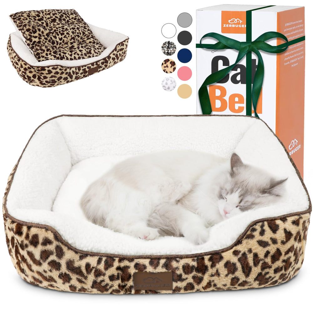 Cama Zerbuger rectangular para mascotas, ideal para interior y exterior, descanso cómodo.