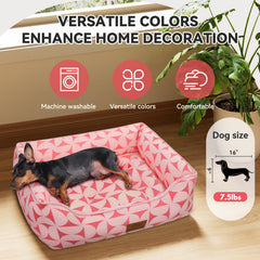 Cama Zerbuger rectangular ortopedica para mascotas medianas con soporte suave