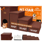 Zerbuger escalera para perros con condo 23 pulgadas, almacenamiento práctico.