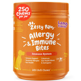 Zesty Paws alivio de alergias para perros con cordero, posible alivio del picor.
