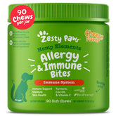 Zesty Paws Aller-Immune bocado para alergias caninas y picor.